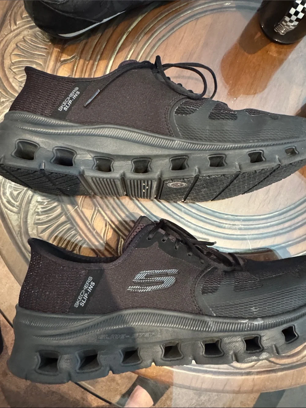 Skechers Slip in Slip Resistant Black Work